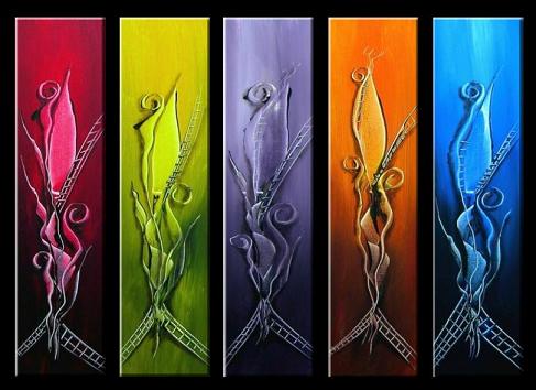 Dafen Oil Painting on canvas abstract -set132 Dafen Oil Painting on canvas abstract -set132